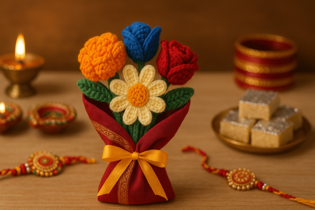 Gift idea crochet flowers