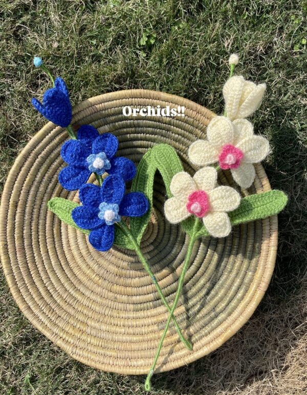 Crochet orchids