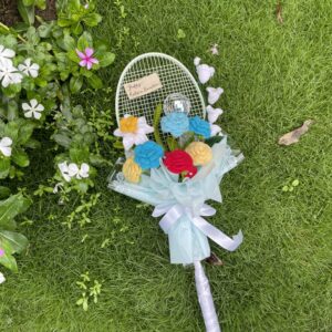 Th shuttle surprise - badminton racket bouquet