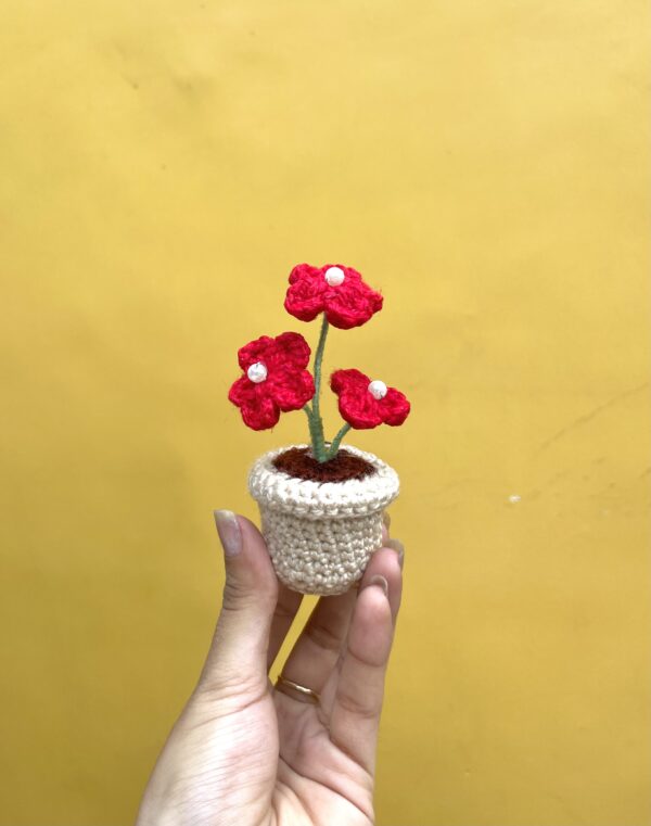 Forget-me-not pot magnet