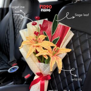 Wild love lily crochet bouquet